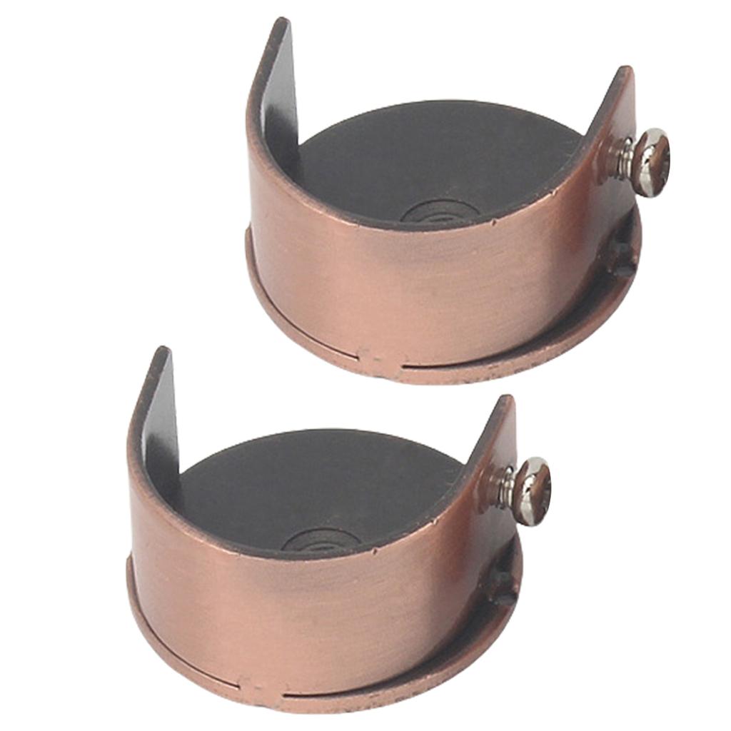 Комплект кронштейнов для карниза для штор, настенное крепление, кронштейны для держателей штор для 28-миллиметровых штанг, современный дизайн, простая установка