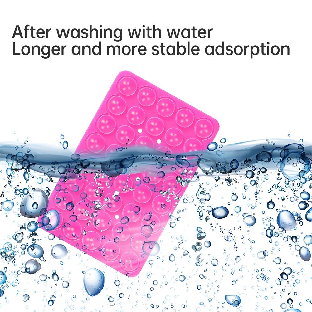 1 шт., 40 зерен на присоске, посуда для мобильного телефона, нескользящий держатель для накладки, силиконовые двусторонние наклейки, наклейки для зарядки, наклейки с сокровищами, наклейки для размещения