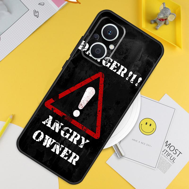 Предупреждение Злой Опасность Владелец Для OPPO Reno 14F 13F 12F 11F 13 12 11 10 14 Pro 7 8 Lite 8T OPPO Find X5 X6 X8 X9 Pro Чехол
