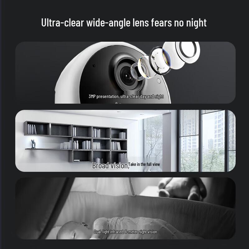 Ezviz CB1 3MP 4G Indoor Battery Camera with 128GB Storage (CN version)