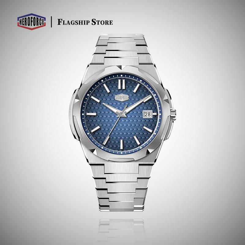 HeroForce 5004TK Men's Quartz Steel Band Wristwatch - Elegant, High-End Design