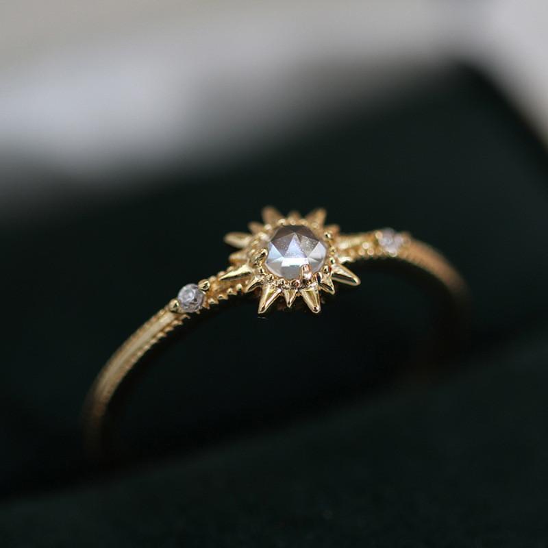 Copper Chic Retro Ring For Women Adjustable Size Unique Geometric Fashion Statement
