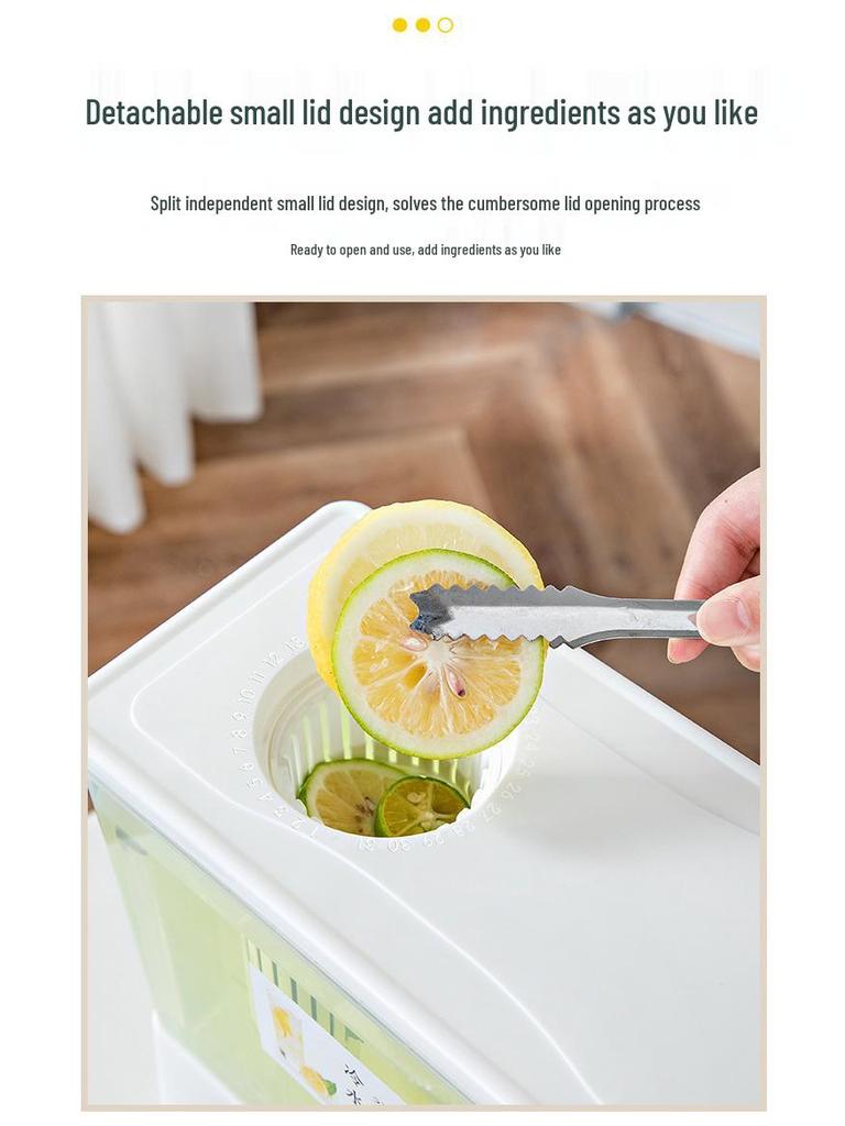 Чайник для холодной воды большой вместимости, устойчивый к высоким температурам, со сливным краном для сока, чая и кипяченой воды