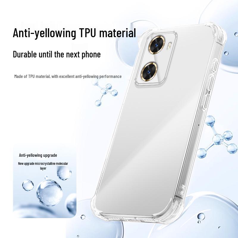 Прозрачный чехол для телефона Huawei Enjoy 60/60s/60 Pro с угловыми подушками безопасности для защиты от падений