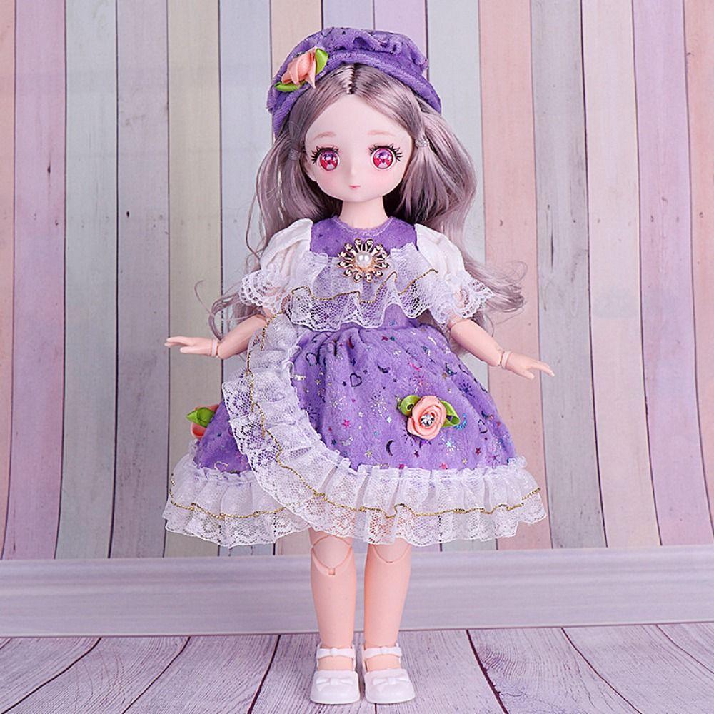 Fashion Doll Princess Dress Cute 1/6 Dress Up Doll DIY Clothes 30cm Dolls Clothes  BJD Doll