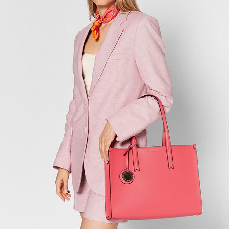 Emporio Armani Fashion Simple Gold Logo Tote Bag Women Tote Bags Pink Y3D244-YH15A-87193