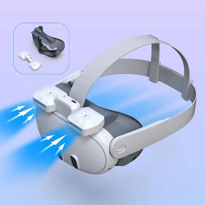 Вентилятор охлаждения для аксессуаров Meta Quest 3, VR-гарнитуры, активная вентиляция, циркуляция воздуха, дышащий лицевой интерфейс, лицевая крышка