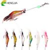 HENGJIA 1pc 5.3g/8cm Luminous Shrimp Bait Trout Bass Pike Soft Lures with Bead