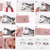 DIY 10mm Snap Button Kit - Pearl Finish 5-Claw Studs & Stainless Steel Pliers - Clothing Fastener Repair Set