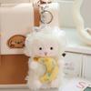 Soft Little Lamb Dolls Pendant Kawaii Fluffy Sheep Keyring Cartoon Lamb Plush Keychain  Ornaments
