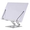 Desktop Book Stand for Reading with 360 Degrees Rotating Base & Page Clips Foldable and Angle Adjustable
