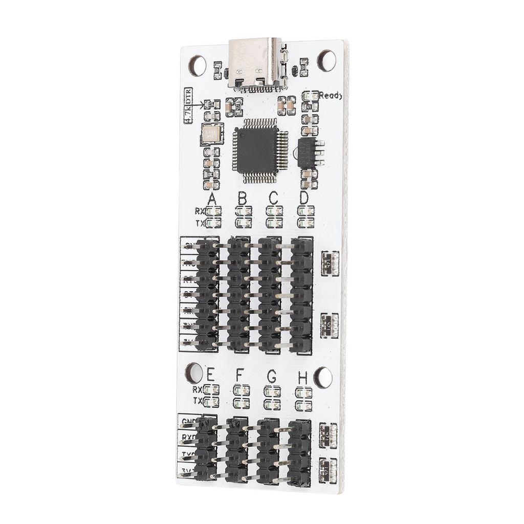 USB to 8 Way TTL Serial Adapter Module 3.3V CH348 Independent Control 1200bps to 6Mbps Type C to TTL Serial Converter