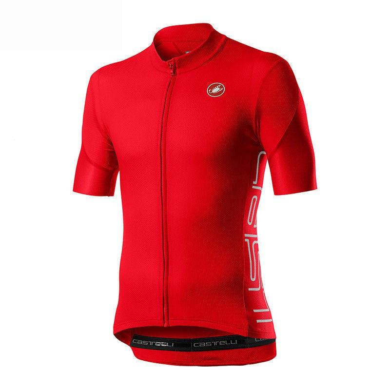 Мужская велосипедная майка Castelli с коротким рукавом Pro Team для шоссейного велосипеда Мужская велосипедная рубашка