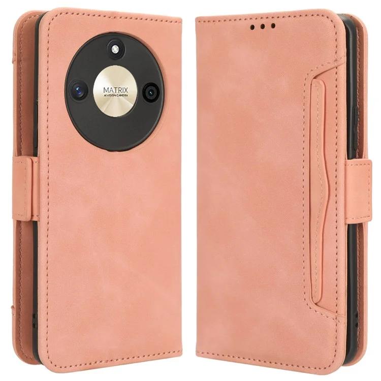 Чехол из искусственной кожи для Honor X50, устойчивый к царапинам, чехол-кошелек с подставкой для телефона и несколькими отделениями для карт