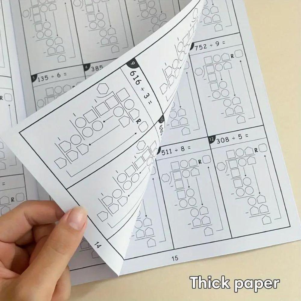 Тетрадь для упражнений на улучшение математических навыков умножения и деления, ежедневная практика, раннее обучение
