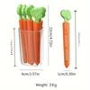 5 шт. ПП Зажимы для пищевых пакетов - Зажимы для запечатывания в форме моркови для бытового кухонного многоцелевого использования