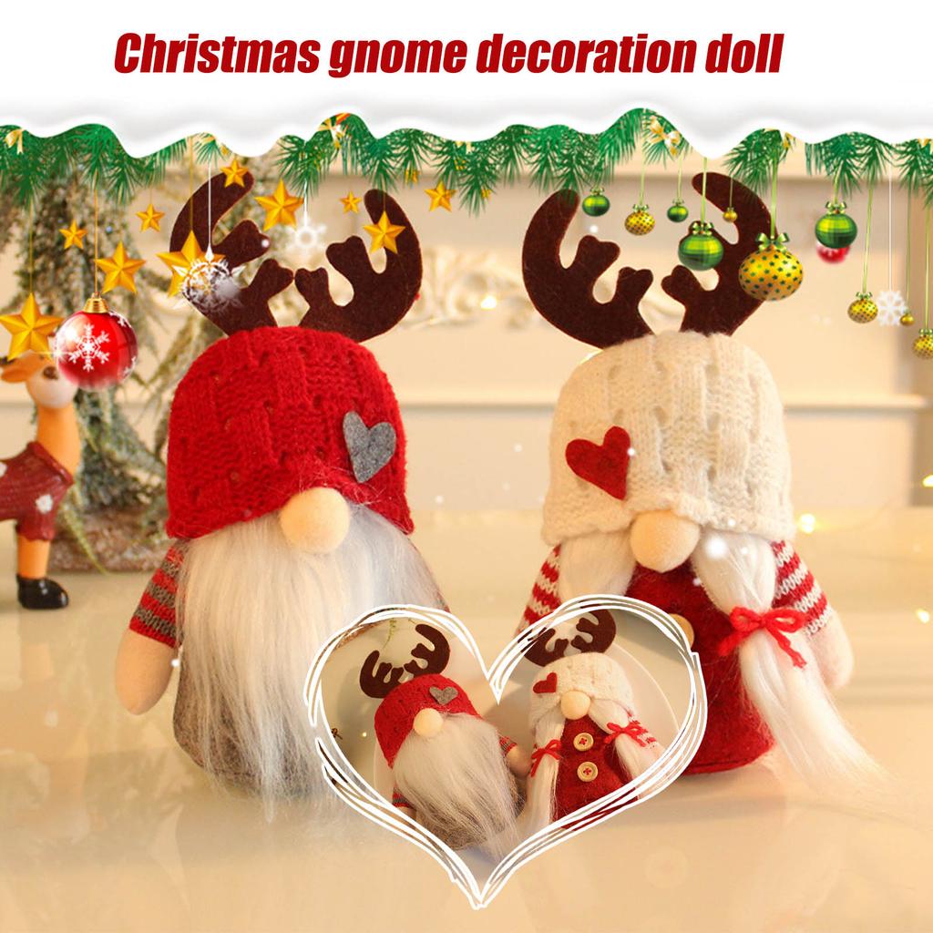Christmas Gnome Knitted Yarn Doll, Cute Positive Energy Funny Doll Ornaments