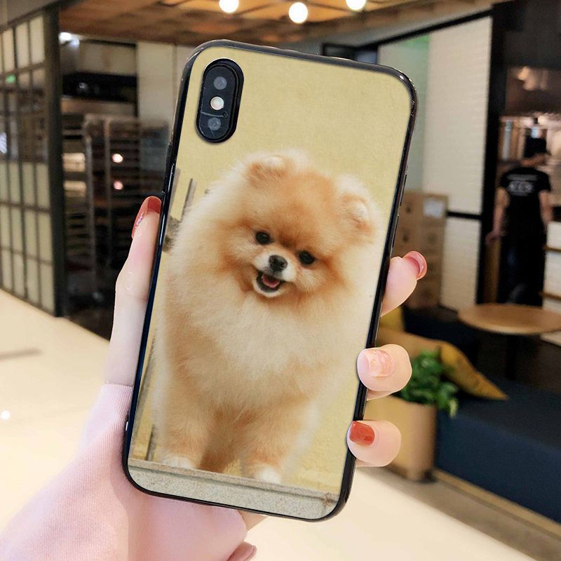 Милые собаки Померанский шпиц собака Чехол-ракушка для телефона iphone 12 11 11Pro X XS MAX XR 8 7 6 6S Plus 5 5S SE