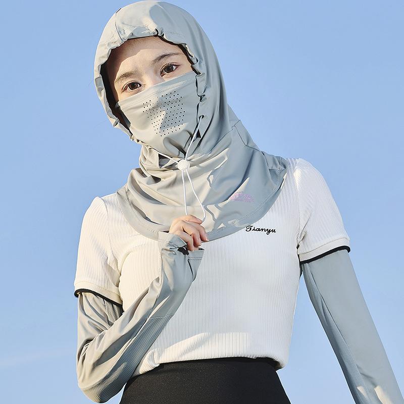 Outdoor cycling play protective mask neck protection sunshade warm dustproof leisure simple versatile mask hat