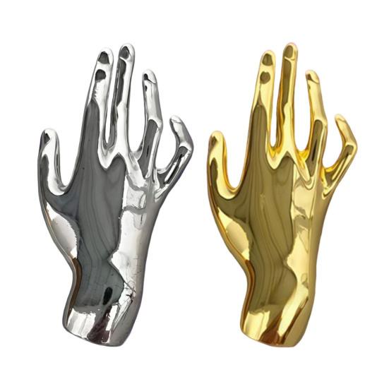 1/2 шт. Ретро Брошь Хип-хоп Стиль Дизайн Руки Металлическая Брошь Значок на Рюкзак Одежду Ювелирные Изделия Подарки Аксессуар для Особого Случая