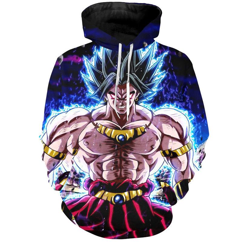 2024 3D Новый аниме Dragon Ball принтованный свитер серии пуловер Generation Tide Brand Hoodie Gift Pink Goku
