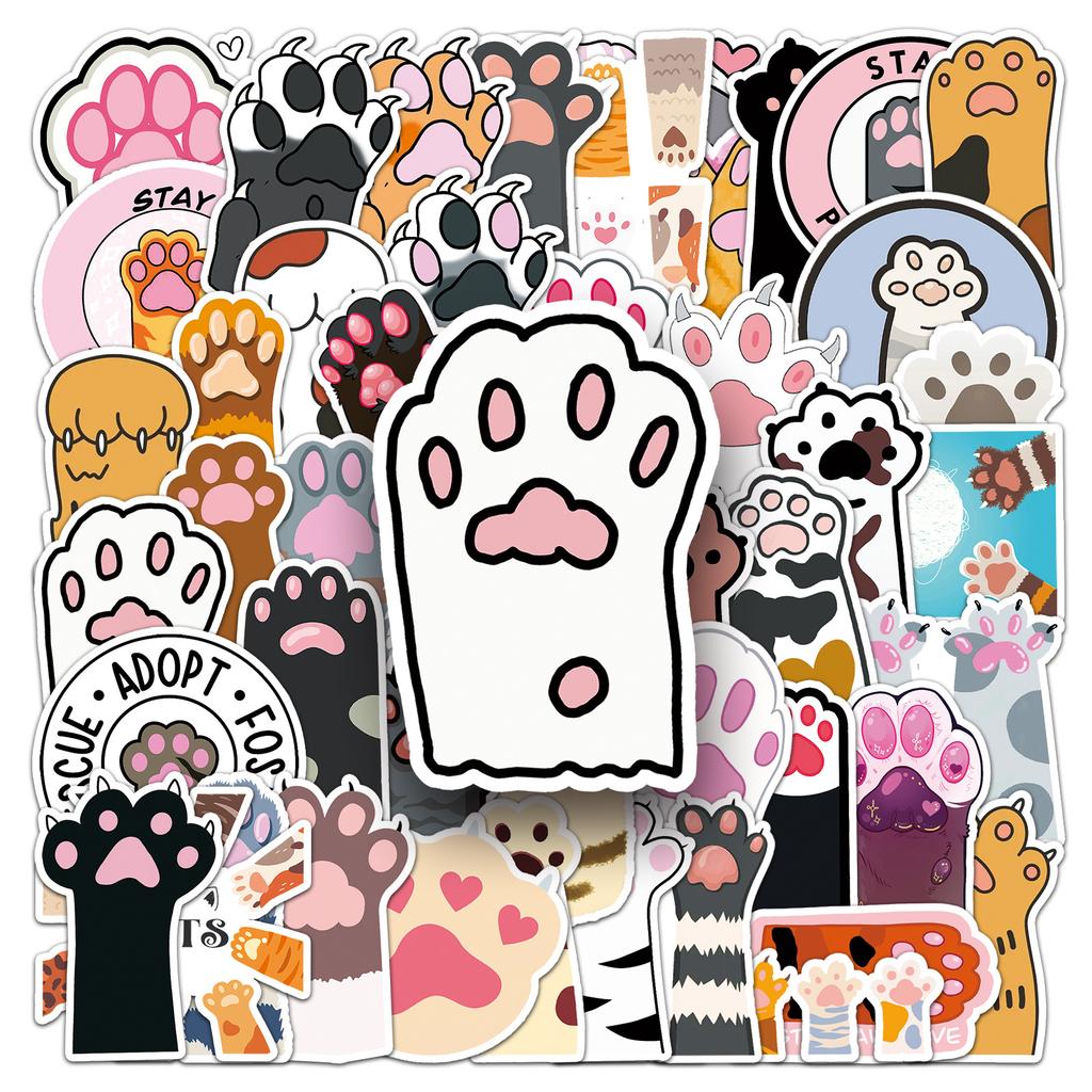 Акварельные наклейки с животными, кавайная кошка, олень, сова, водостойкая многоразовая наклейка, сделай сам, бутылка, украшение для мобильного телефона для ноутбука