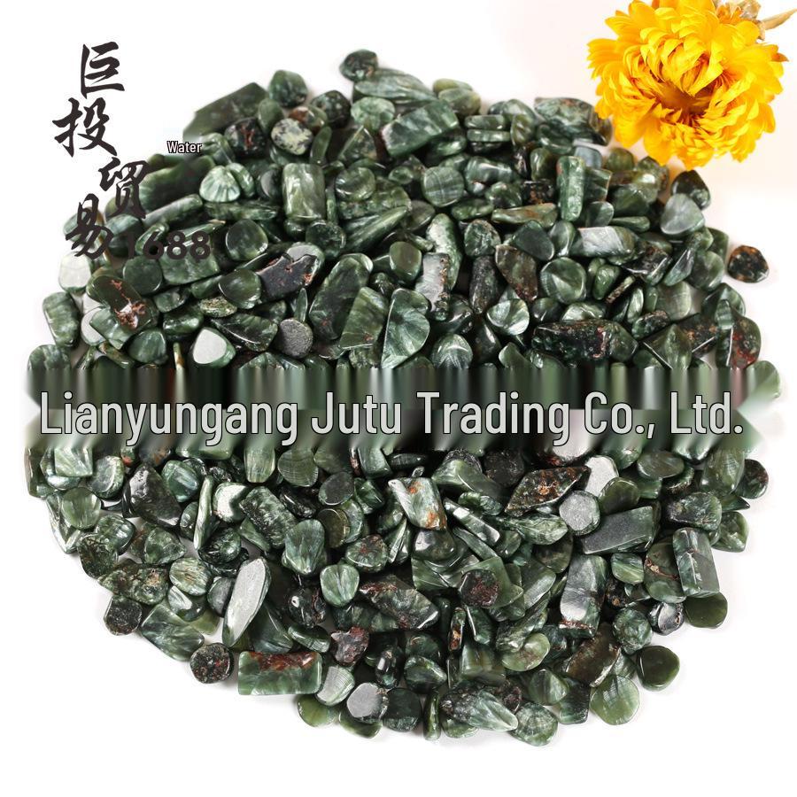 Natural Green Dragon Crystal Gravel for Bonsai, Fish Tanks, and Educational Use