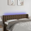VidaXL LED Headboard Bedroom Furniture Double Bed Accessory Head of Bed Frame Interior Dark Brown 3123671