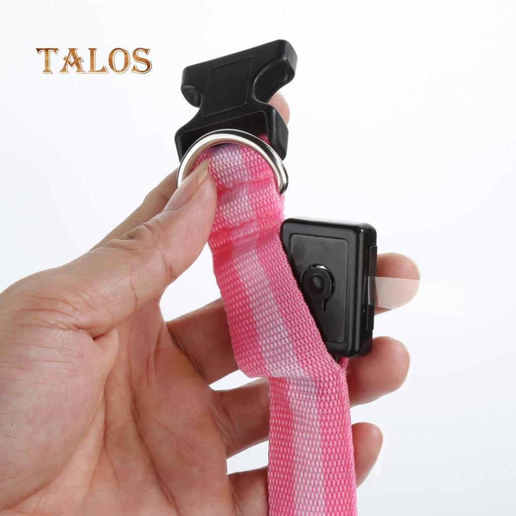 Puppy Dog Cat Night Safety Flashing Luminous LED Light Adjustable Water Resistant Pet Collar