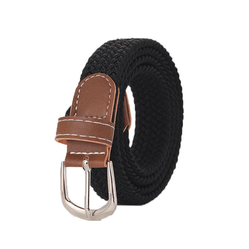 Elastic Belts For Woman Canvas Stretch Belt Solid Color High Quality Fashion Casual Jeans Webbing Ladies Tactical Strap DT050
