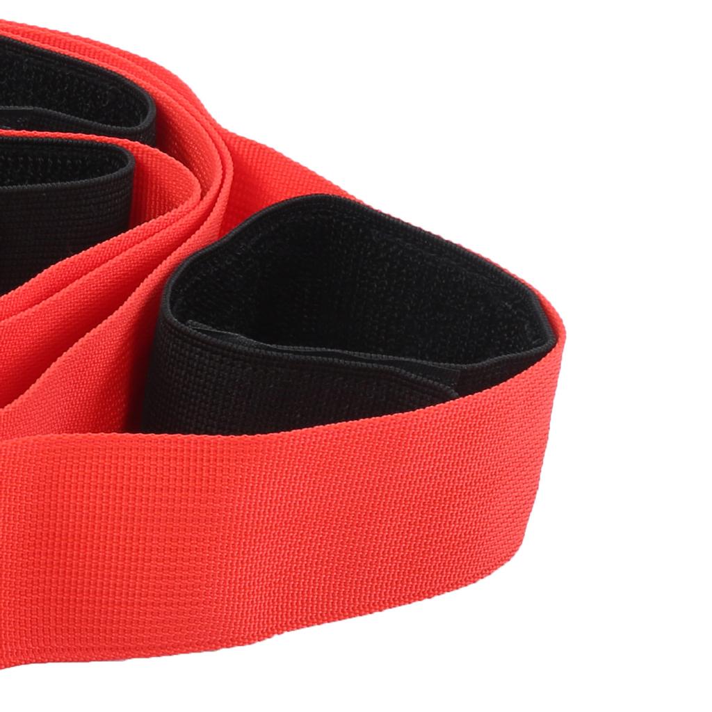 2Pcs Fun Outdoor Sports 6 Legged Race Bands Giant Footstep Nylon Webbing Tram Game Activity