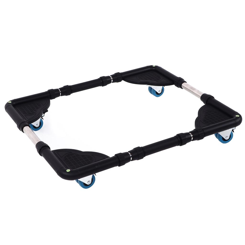 Мобильная роликовая регулируемая мебельная тележка для стиральной машины, стойка для тяжелой передвижной тележки черного цвета