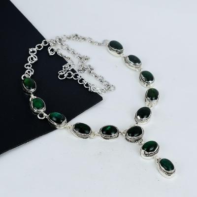 Ожерелье из серебра 925 пробы с драгоценным камнем Green Flash Labradorite, серебряное ожерелье Green Flash Labradorite для жены, ожерелье унисекс, подарок