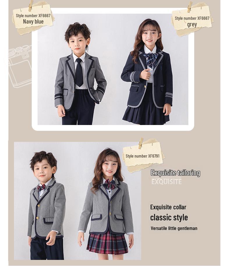 Детская школьная одежда: Блейзеры в британском стиле, Детсадовская и школьная форма, Сезонная классная одежда и Платья для ведущих