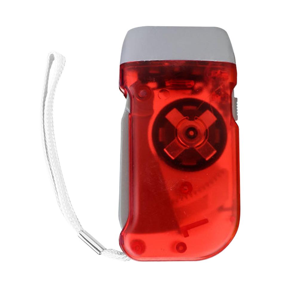 Handy Dynamo Wind Up Flashlight Torch Light Hand Press Dynamo Camping Lighting Lamp Outdoor Emergency Flashlight