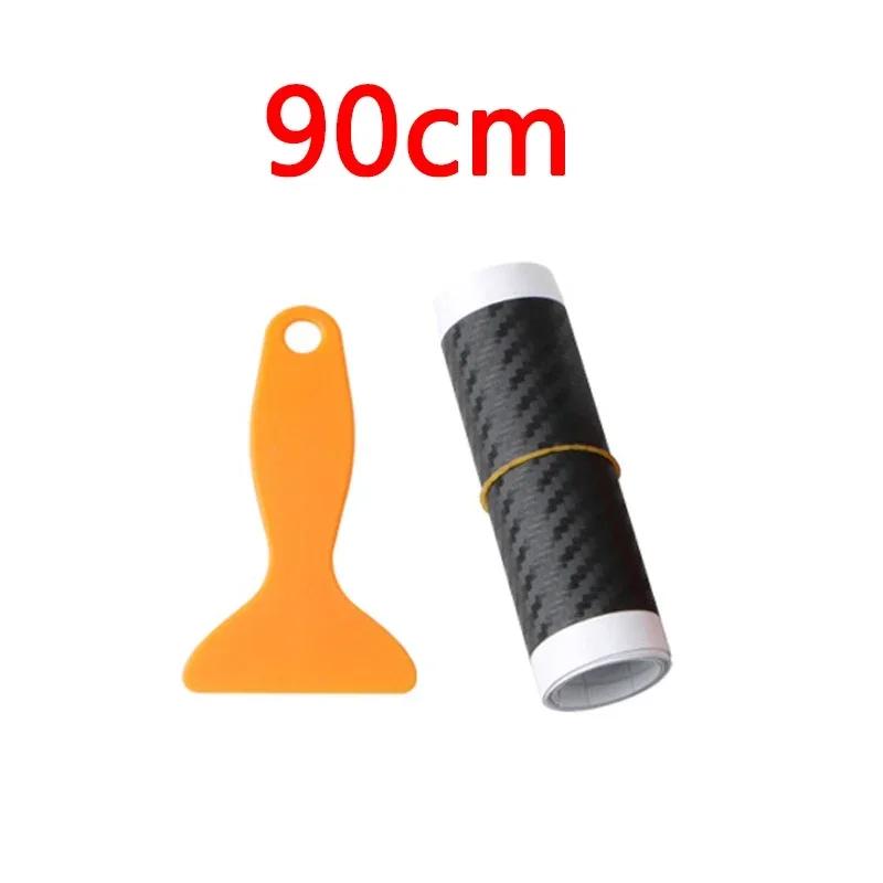 Car Rear Bumper 90/104cm Sticker Carbon Fiber Protective Pad Anti-Scratch Cover Car Edge Board Scuffproof Decal Strip NEW