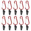 20 Pcs Heavy Duty Tarp Clamps With Carabiner Tent Snaps Durable Awning Clips  Farming Garden