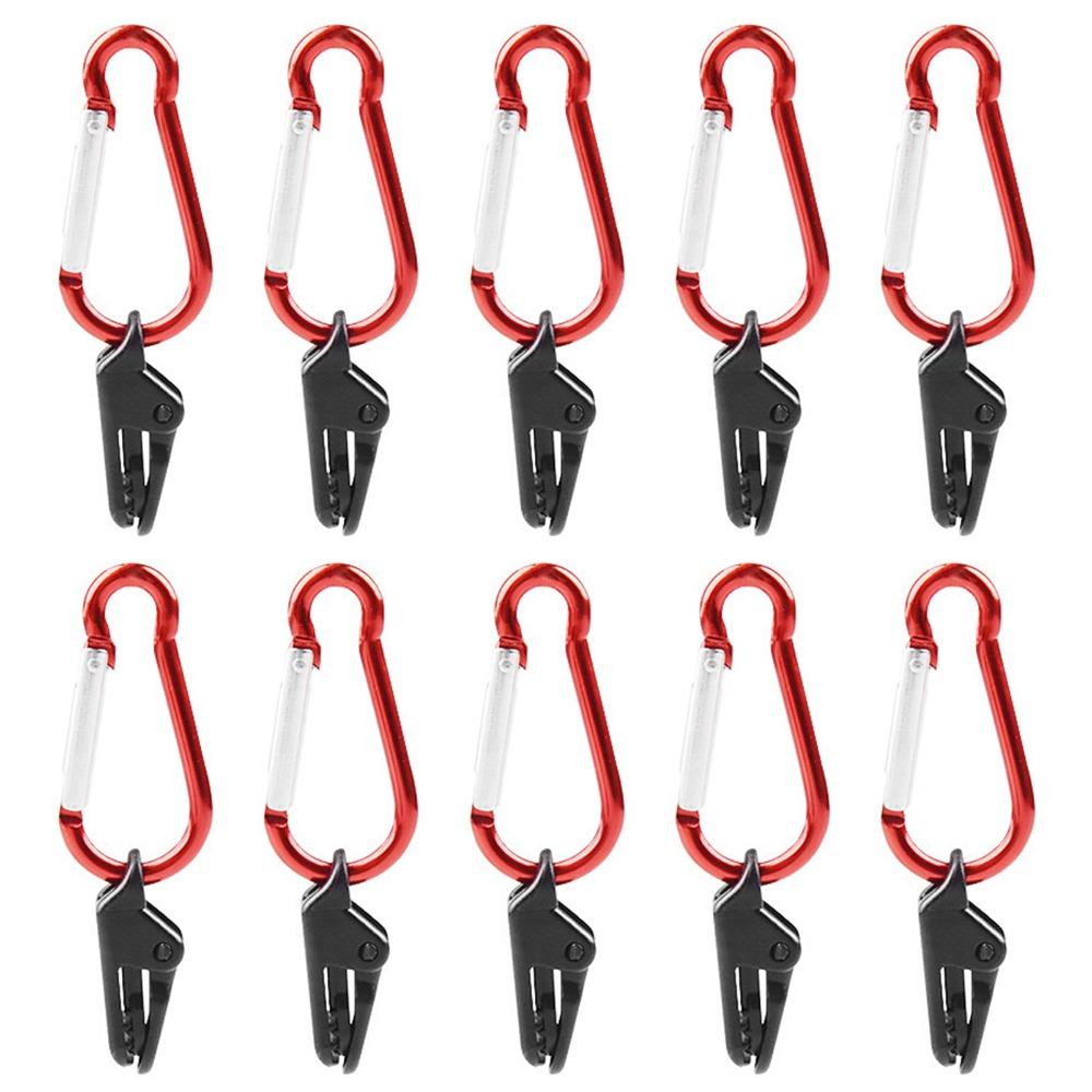 20 Pcs Heavy Duty Tarp Clamps With Carabiner Tent Snaps Durable Awning Clips  Farming Garden