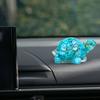 Mini Crystal Turtle Statue Reiki Stone Tortoise Figurine Amulet Turtle Fengshui Sculpture for Home Office Desk Shelf Decoration