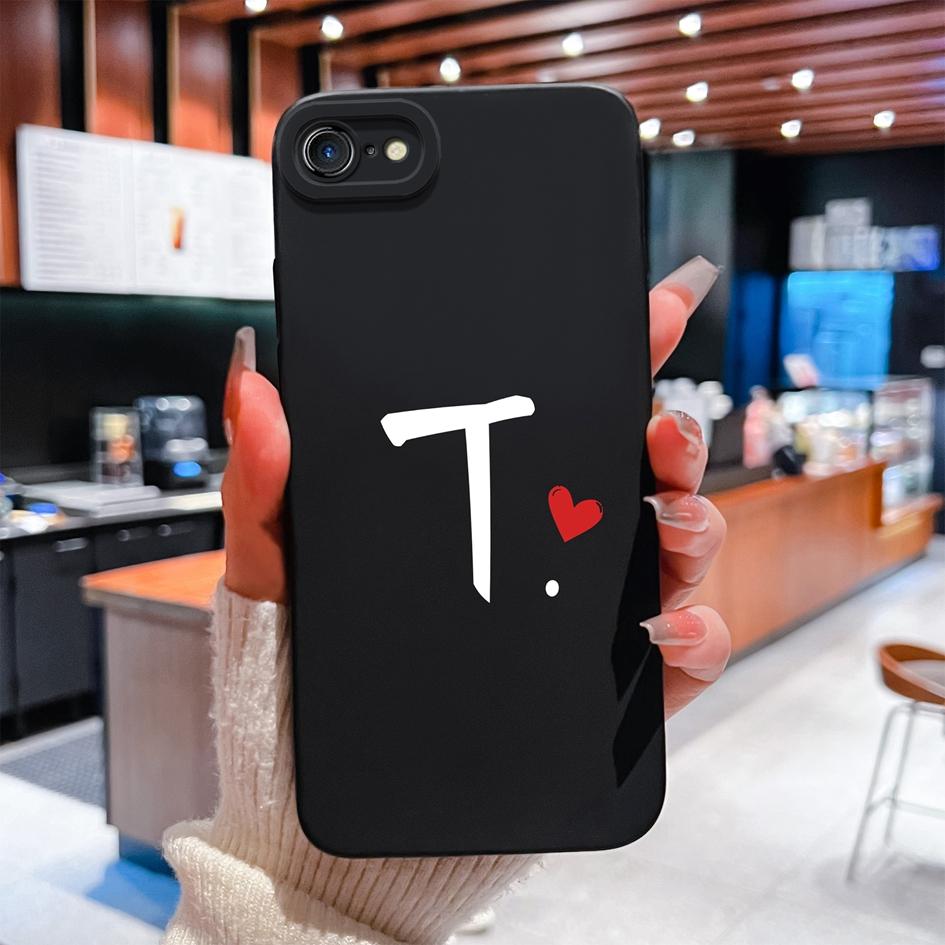 Чехол для телефона Lucky Letter для Apple iPhone 7 8 6 Plus 11 12 Pro Max Mini X XS XR SE жидкий силиконовый противоскользящий прочный ударопрочный корпус для Apple Shell