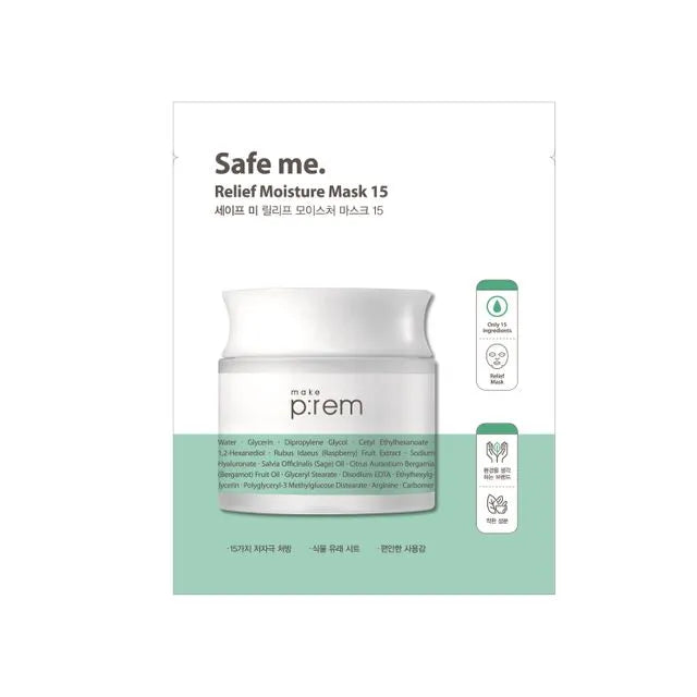 Make P:rem Safe Me. Relief Moisture Mask 15 25ml 10ea