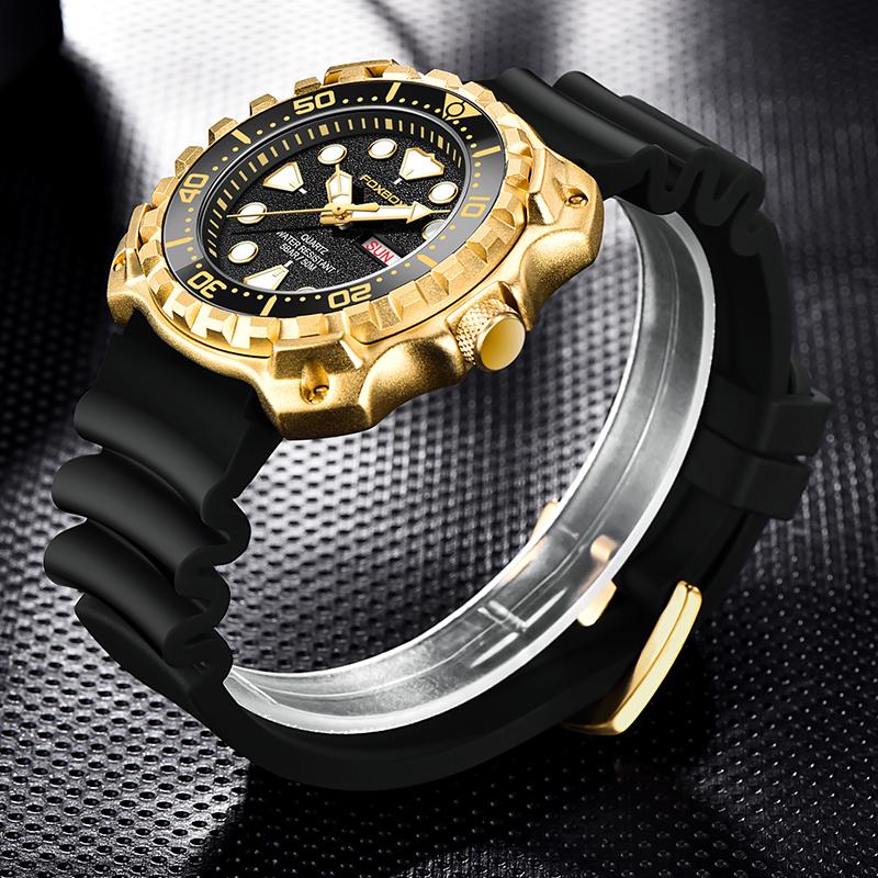 Модные мужские часы, лучший бренд, роскошные спортивные часы с большим циферблатом для мужчин, водонепроницаемые светящиеся часы, кварцевые часы с датой