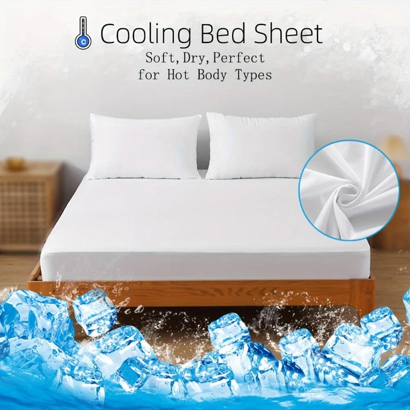Single/Full/Queen/King Solid Color Fitted Sheets King Size Mattress Protector Bed Cover Bed Sheets Bedsheet Solid Bedspreads 99.99% Waterproof