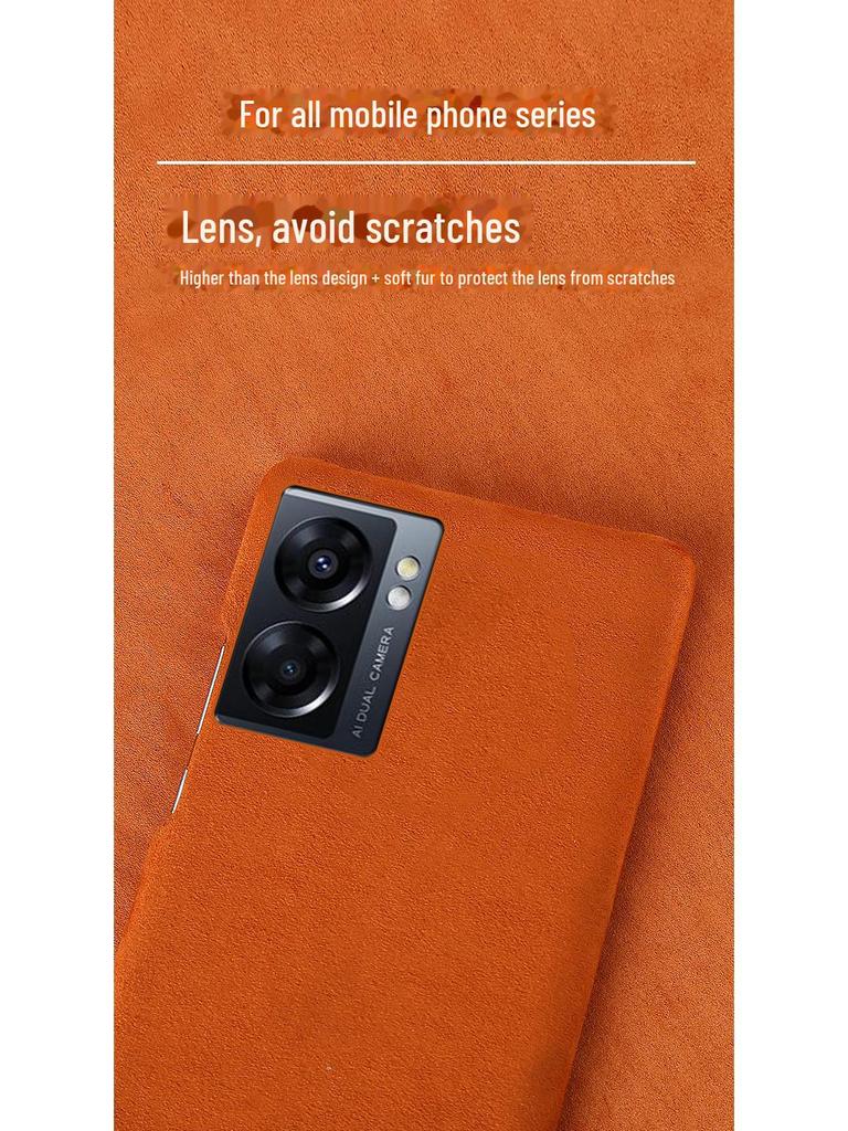 Чехол для мобильного телефона OPPO A1 - замшевый получехол, ультратонкий защитный чехол