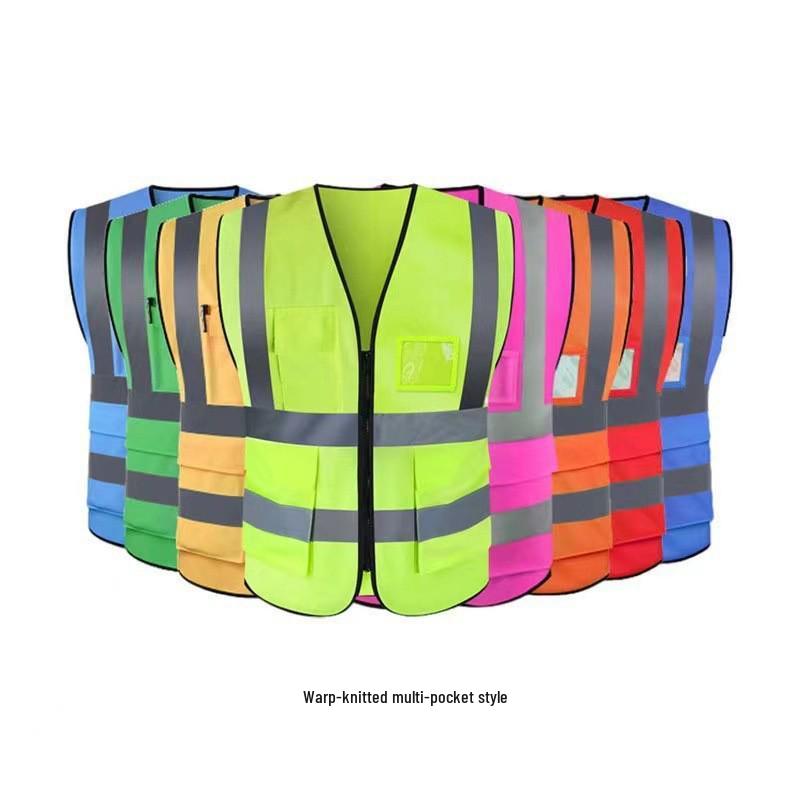 LED Reflective Safety Vest for Construction, Sanitation, and Night Riding