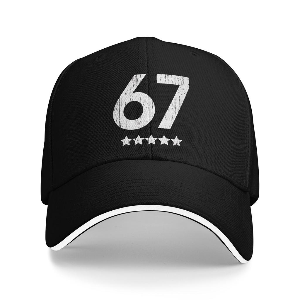 67 Number Vintage Distressed Casual Baseball Cap Spring Trucker Hat Adjustable Hunting Snapback Cap Men Street Baseball Caps