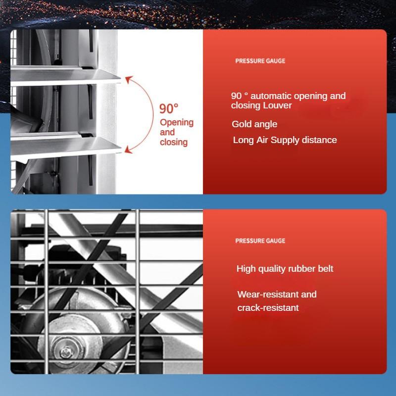 Высокомощный Промышленный Вентиляционный Охлаждающий Вытяжной Вентилятор Вентилятор для Разведения Сильное Всасывание Вентилятор Отрицательного Давления
