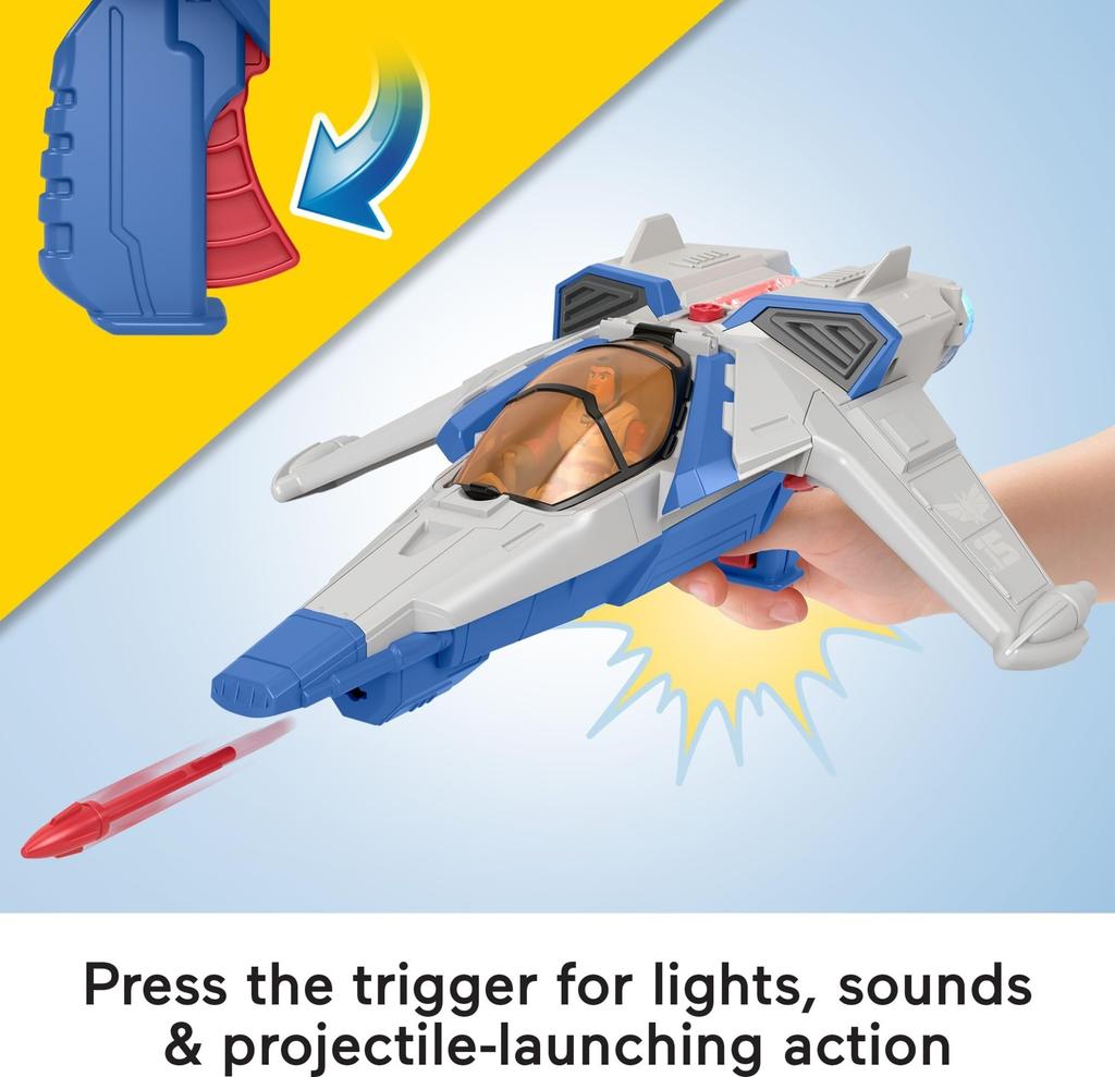 Fisher Price Imaginext Buzz Lightyear Light Sound Vehicle возрастом 10 лет и HGT26 Белый и [3 вверх]