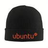 Логотип UBUNTU - Товары с логотипом Ubuntu Теплая вязаная шапка Модная шапка-бини Осень Зима Уличные шапки-бини для унисекс Женщин Взрослых