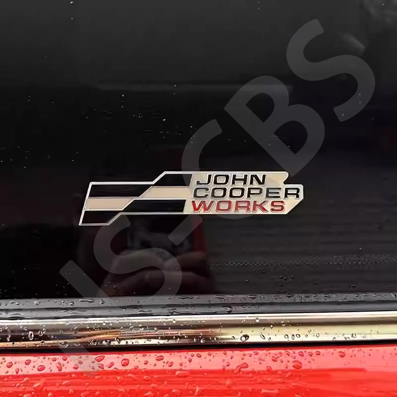 3D Metal Car Stickers John Cooper Works Emblem JCW Rear Trunk Badge Decal For J01 U25 F57 R53 R55 R56 R58 Car Styling Logo